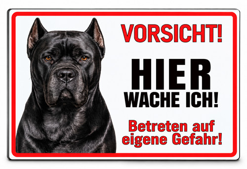 Cane corso hundeschild hier - corso,