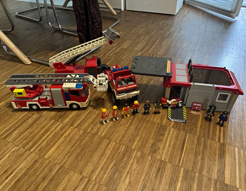 Playmobil feuerwehr set mit - playmobil,