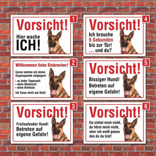 Vorsicht hier wache - wache, ich"