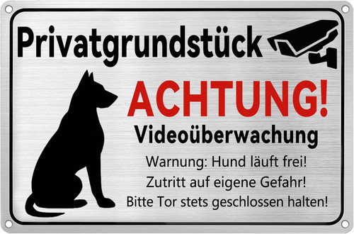 Freilaufender hund schild - hund,