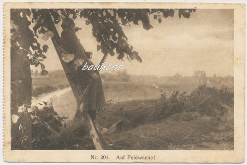 Auf feldwache feldpost - ak, feldwache-feldpost